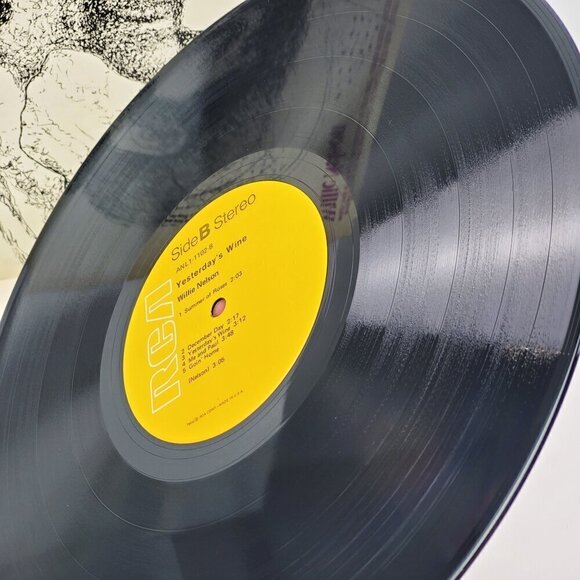 Willie Nelson Yesterday's Wine Vinyl Record 1971 RCA ANL1-1102 Country Stereo - Picture 8 of 9